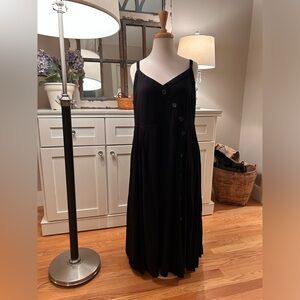 Torrid Maxi Button-Up Dress (Black)